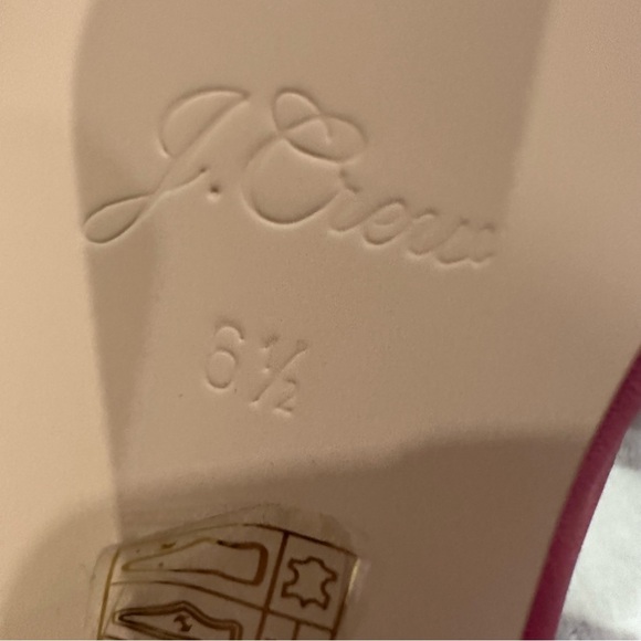 J.Crew Zoe ballet flats in leather hot pink - Picture 5 of 7